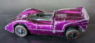 Vintage Hot Wheels Redline McLaren M6A 1968 Roxo EUA carro de brinquedo fundido - Imagem 1 de 4