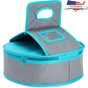 Cazuela redonda aislada portadora térmica para transporte de alimentos guardián de pastel con mango EE. UU. - Imagen 1 de 10