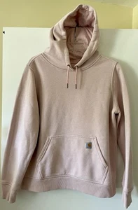 Carhartt Women's Size Large Pink Long Sleeve Relaxed Fit Sweatshirt Pocket - Picture 1 of 8