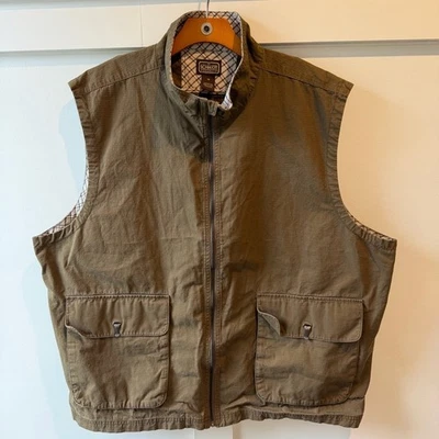 C.E. Schmidt Workwear Men's Vest Full Zip Pockets 100% Cotton Outdoor Tough 3X - Image 1 of 4