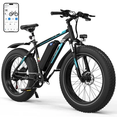 Elektrofahrrad HITWAY BK15 4.0 Fat tire E-Mountainbike, E-Bike SHIMANO