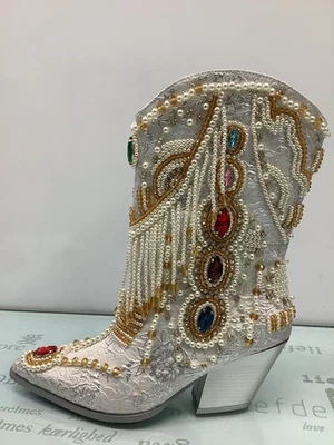 Botines de mujer Azalea Wang asombrosos embellecidos de moda talla 9M, usados. Foto 1 de 4