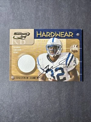 Edgerrin James 2001 Quantum Leaf Hardware HW-7  Auto Mem /100 Colts HOF - Image 1 of 4