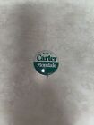 Vintage Re-Elect Carter Mondale Pin Green & White Pinback