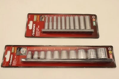 Husky 3/8 & 1/4 in. Drive Standard SAE/MM Socket Set (10-Piece) - Image 1 of 4