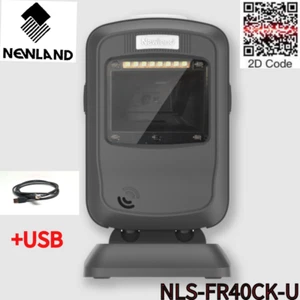 Escáner de código de barras de escritorio Newland NLS-FR40CK-U 2D USB con cable reemplazo DS9208 - Imagen 1 de 5