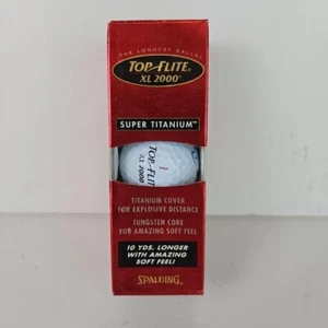 Paquete de 3 pelotas de golf Top Flite XL 2000 SUPER TITANIO SPALDING - Imagen 1 de 5