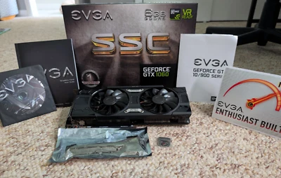 EVGA NVIDEA GeForce GTX 1060 6GB SSC GAMING ACX 3.0 GPU Graphics w/ Accessories - Image 1 of 4