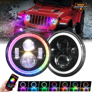 Faros LED AUXBEAM 7" RGB DRL luz giratoria haz alto/bajo para Dodge Dart 1964-1976 - Imagen 1 de 12