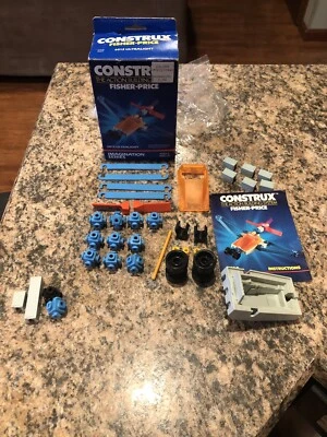 复古 1986 Fisher-Price CONSTRUX Imagination 系列超轻 6012 完整 — 第 1/4 张图片