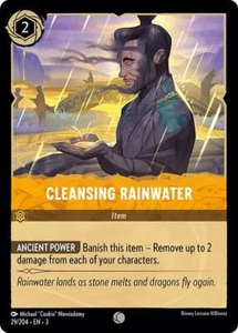 Limpieza de agua de lluvia C 29 Disney Lorcana TCG CASI NUEVO - Imagen 1 de 1
