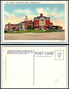 DELAWARE Postcard - Wilmington, Pierre Dupont High School P28 - Picture 1 of 1