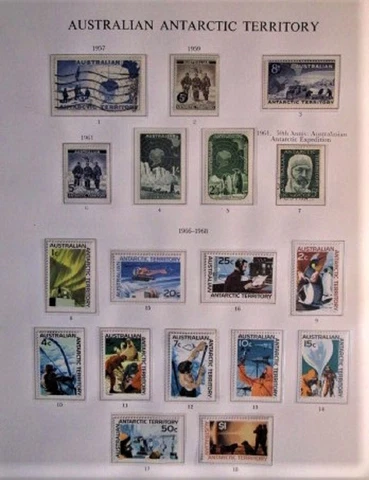 Australia Antarctic Territory Stamp Collection 1957-95 Lot of 112 mostly MINT LH Cover