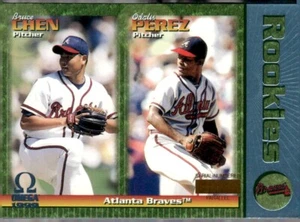 1999 PACIFIC OMEGA PLATINUM BLUE ROOKIES BLANK SERIAL #28 BRUCE CHEN BRAVES 1/1 - Picture 1 of 2