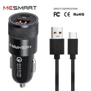 For iPhone 15 Pro Max Plus iPad Samsung 20W USB-C Fast Charger PD Type-C Cable