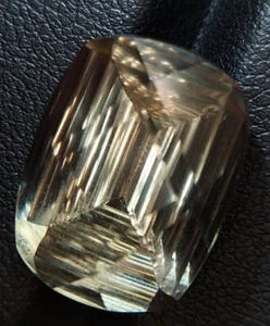 Laser cut Prasiolite gemstone - faceted natural green Amethyst 16.40 CTS - Bild 1 von 10