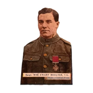1915/6 Gallaher Ltd. The Great War Card Victoria Cross Heroes W Boulter AA - Picture 1 of 3