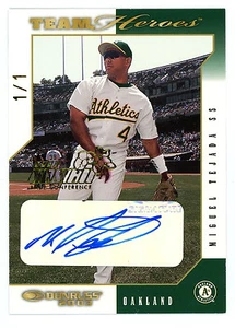 2003 Donruss Team Heroes Hawaii Trade Convention Miguel Tejada 1/1 Autograph - Picture 1 of 2