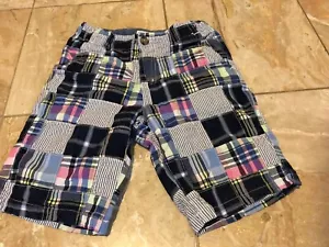 Gymboree Egg Hunt Patchwork Shorts Size 8 Plaid Easter - Picture 1 of 2