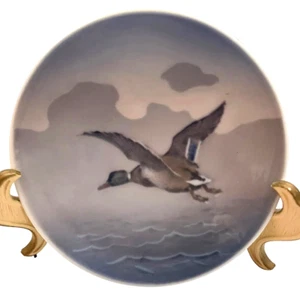 Danish 1951 Royal Copenhagen Small Collector Plate Mallard Duck #3675 NRX 4" T - Picture 1 of 5
