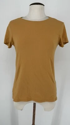 Primark Women’s Orange Stretch Crew T Shirt Size 12/14 17.5” PTP - Image 1 of 4