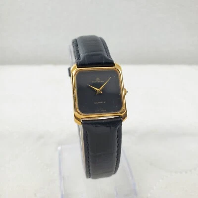 РЕДКИЙ ВИНТАЖНЫЙ BUCHERER БАК ШВЕЙЦАРСКИЙ СДЕЛАНО КВАРЦ ЧЕРНЫЙ ЖЕНСКИЕ ЧАСЫ НОВЫЙ АККУМУЛЯТОР  - Изображение 1 из 4