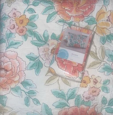 Edredón completo/queen y almohada estándar MARTHA STEWART Village Peony Foto 1 de 3