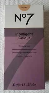 No7 Intelligent Colour Foundation ~ Shade: Fair / Light ~ 40ml ~ Sheer Coverage - Picture 1 of 9