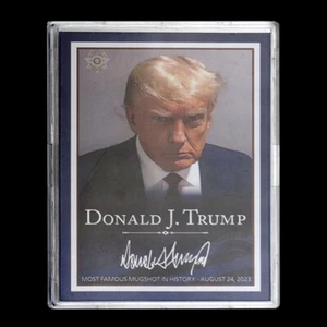 Donald Trump Mugshot Card US 45th President Prison Photo Fans Collectibles - Zdjęcie 1 z 11