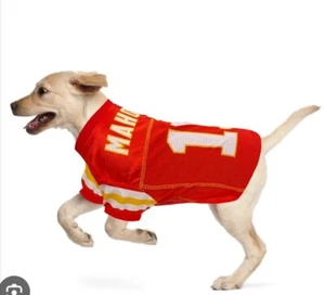 NFL Licensed Patrick Mahomes Kansas City Chiefs Mesh Dog Pet Jersey Size M NEW - Picture 1 of 7
