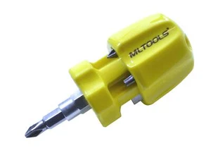 MLTOOLS Stubby Multi-bit Screwdriver Set SS302 Made in Canada - Picture 1 of 2