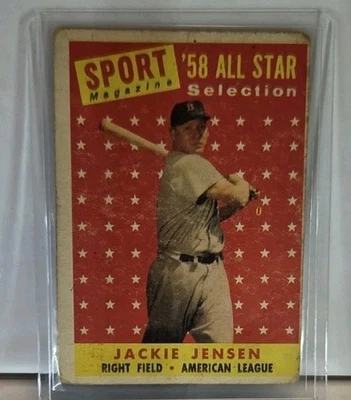 1958 Topps - Sport Magazine '58 All Star Selection Jackie Jensen #489 - Image 1 of 2