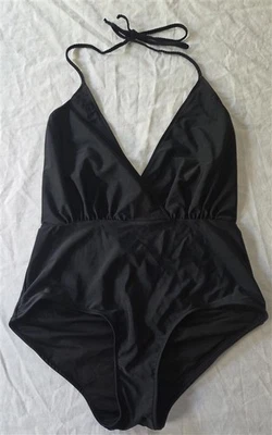Nuevo sin etiquetas Traje de baño Rachel Pally S trenzado halter Maillot 1 pieza negro 129824 Foto 1 de 3