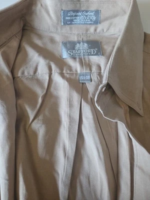 Stafford Executive Men’s15 1/2 -32 Oxford Button Down Long Sleeve Shirt  - Image 1 of 4
