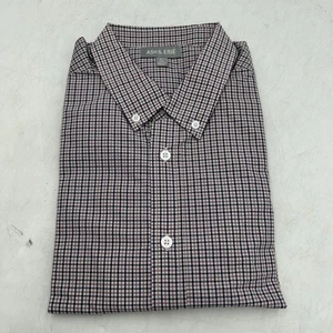 Ash & Erie Shirt Mens Large Vineyard Plaid Wrinkle Free Slim Fit Button Down - Picture 1 of 5