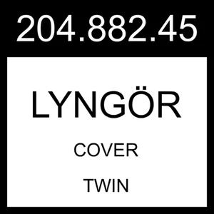 Cubierta IKEA LYNGOR LYNGÖR gris oscuro doble 204.882.45 - Imagen 1 de 1