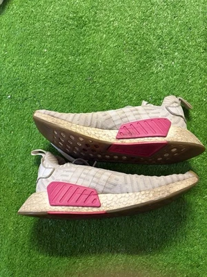 Adidas NMD R2 PK Primeknit Japón Rosa y Crema Talla 9 Mujer’s Tenis Correr Foto 1 de 4