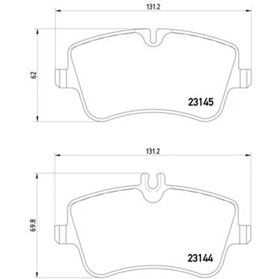 Juego de pastillas de freno de disco Hella Pagid 355018351 para 01-05 Mercedes-Benz C230 C240 Foto 1 de 4