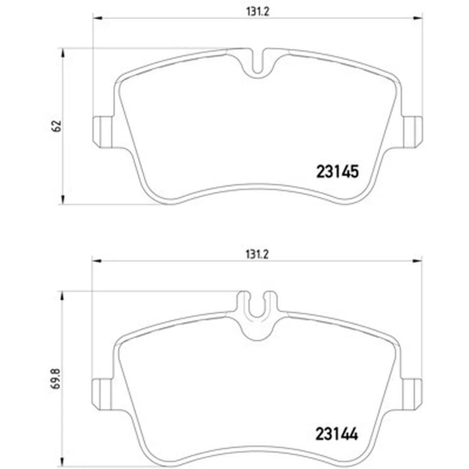 Juego de pastillas de freno de disco Hella Pagid 355018351 para 01-05 Mercedes-Benz C230 C240 Foto 1 de 4