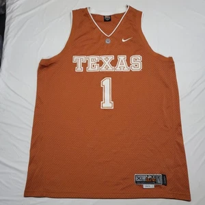 Nike Elite Mens Jersey Texas Longhorns Team Number 1 Basketball XL Tank Shirt - Picture 1 of 16