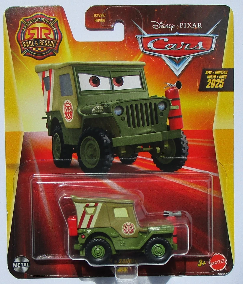 Disney Pixar Cars 2025 muelles radiador carrera y rescate - Sarge Foto 1 de 1