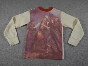 Vintage Spirit Of 76 Patriot Shirt Youth Size 12 AOP All Over Print Graphic USA - Picture 1 of 9