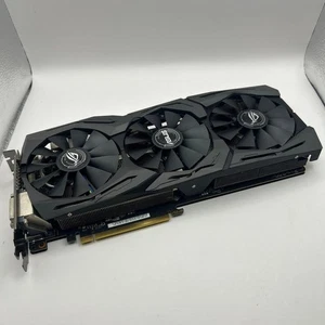 ASUS Strix GTX1080 8GB GDDR5X Gaming Graphics Card Used Fan RGB Cover New - Picture 1 of 12