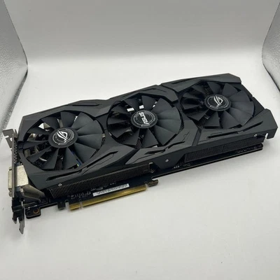 ASUS Strix GTX1080 8GB GDDR5X Gaming Graphics Card Used Fan RGB Cover New - Image 1 of 4