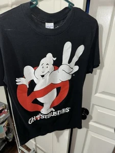 Vintage Ghostbusters II 1989 Black T-Shirt Size Large Movie Promo 17x25.5 - Picture 1 of 6
