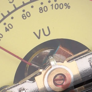 1Pc Panel VU Meter 6-12V Bulb Warm Back Light Recording Audio Level Amp Me_ND~gw - Picture 1 of 10