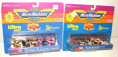 (2) Lot 1980's MICRO MACHINES #56 Autosport & #11 Street Racers Collection *MOC* - Image 1 of 4