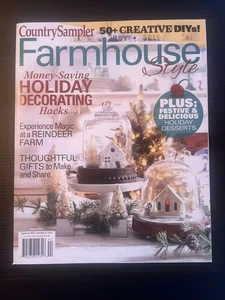 Country Sampler Farmhouse Style January 2025 Magazine holiday  decorating. New! - Picture 1 of 5