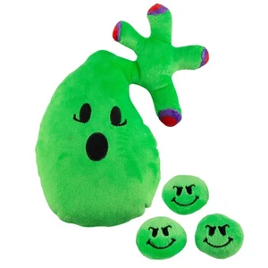 Gallbladder Plush, Body Organ Stuffed Toy w/ Gallstones, After Surgery Gift - Picture 1 of 10