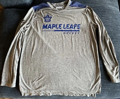 NHL Toronto MAPLE LEAFS Hockey Authentic Pro Fanatics Dri Fit Long Sleeve Large - Image 1 of 4